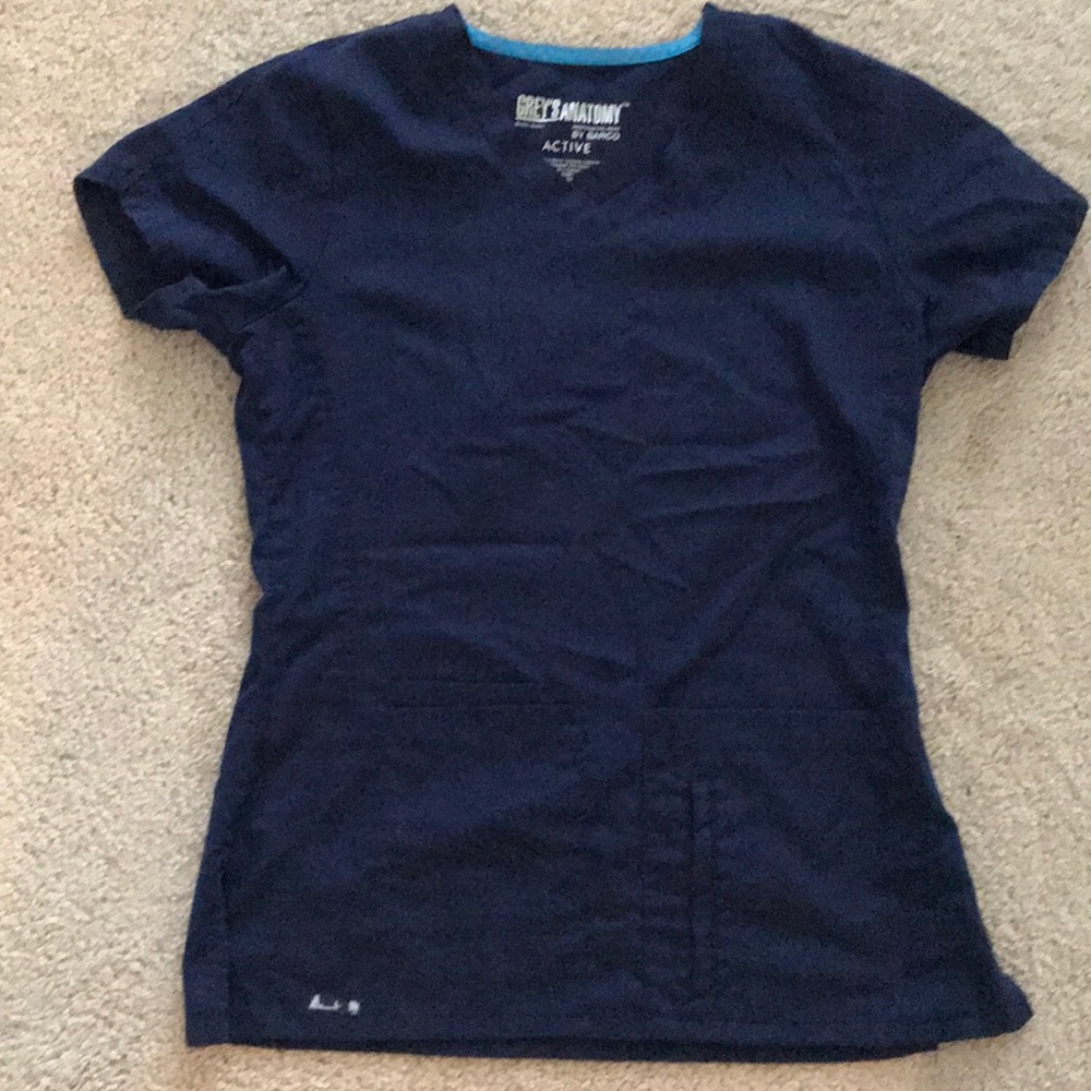 Greys Anatomy Navy Blue Scrub Top and Pants